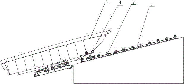 Working boat automatic storing device