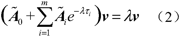 Method for calculating electromechanical oscillation mode of time-delay power system based on SOD-PS-II-R algorithm