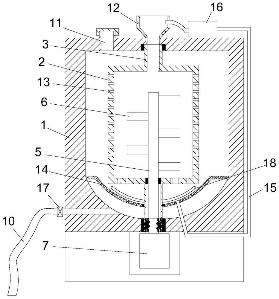 Barium meal mixing device for radiology department