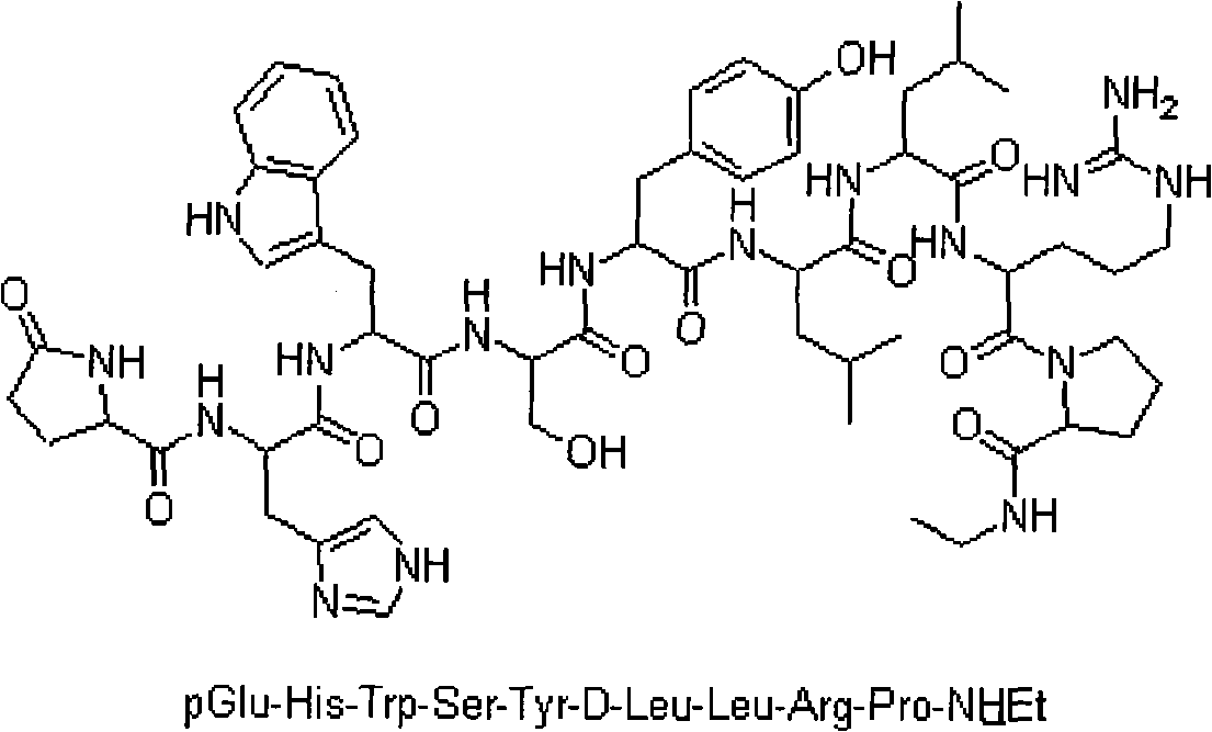 Method for preparing Leuprorelin by combination of solid phase method and liquid phase method