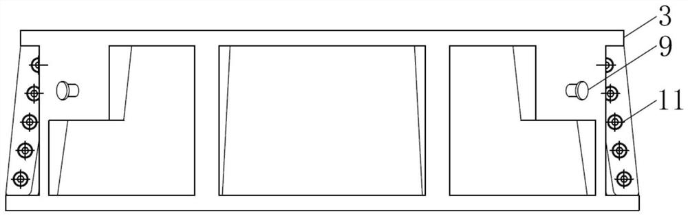 Pressing die for meter-scale buffer material circular building block and building block preparation method