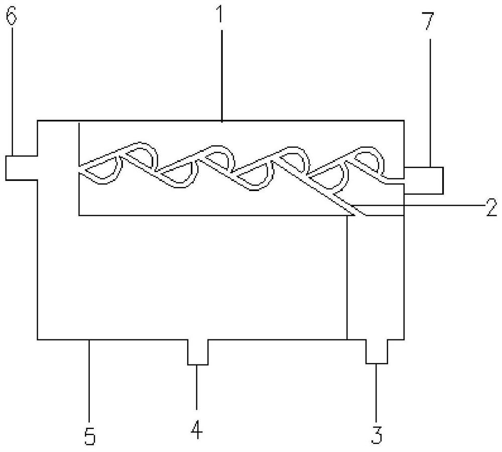 Tesla valve water drainage device and graphene water heating mattress containing Tesla valve water drainage device