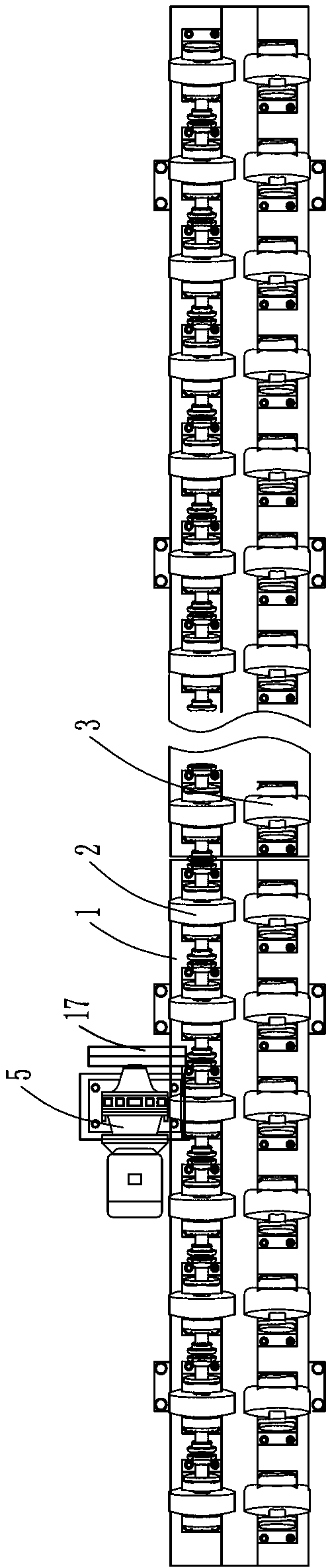 Riding wheel transmission mechanism