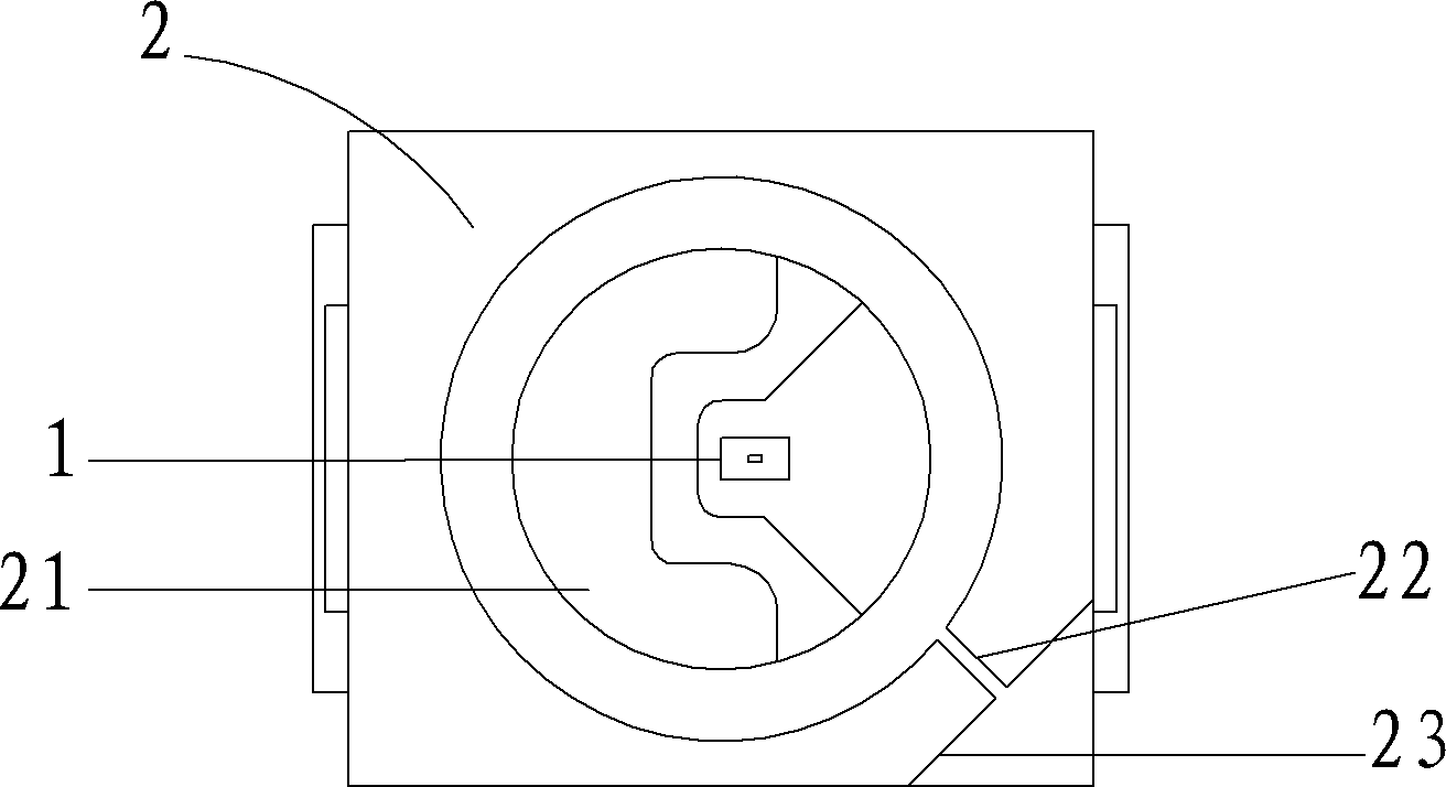 Light emitting diode (LED) and encapsulating method thereof