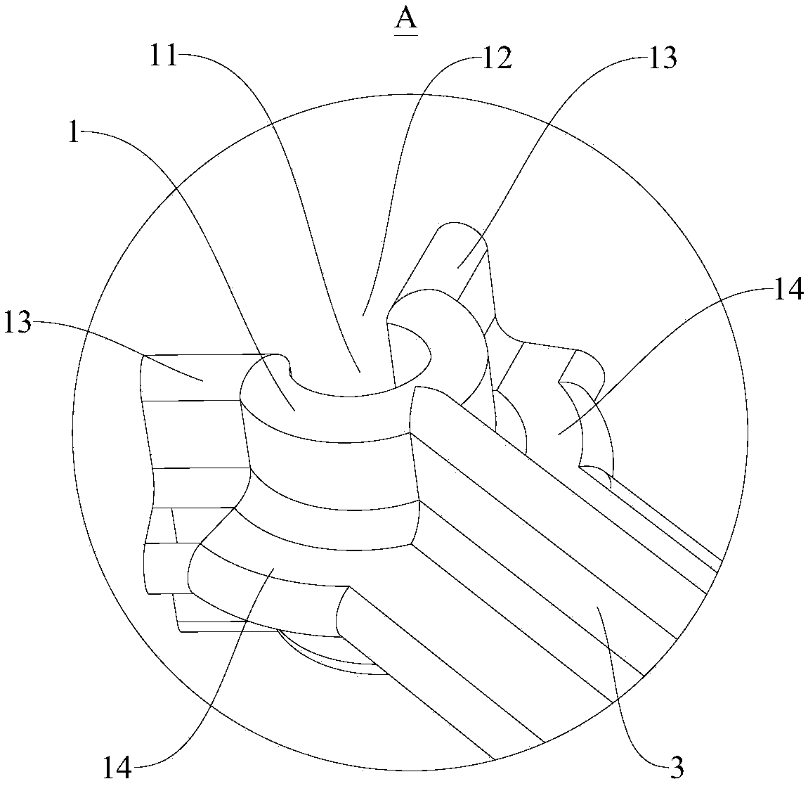 Steel bar fixture, concrete tower and concrete structure construction method