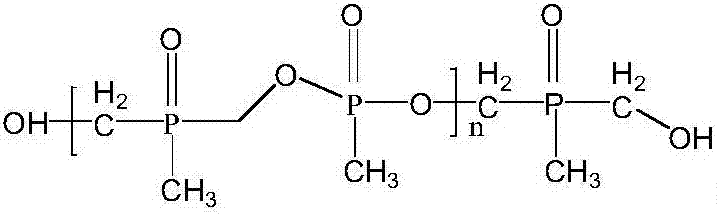 Oligomer type high-phosphorous-content polyphosphonate halogen-free flame retardant and preparation method thereof