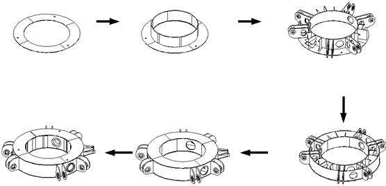 Construction method of a bolt-type lifting ring beam