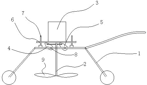 Grass trimmer with height-adjustable blade