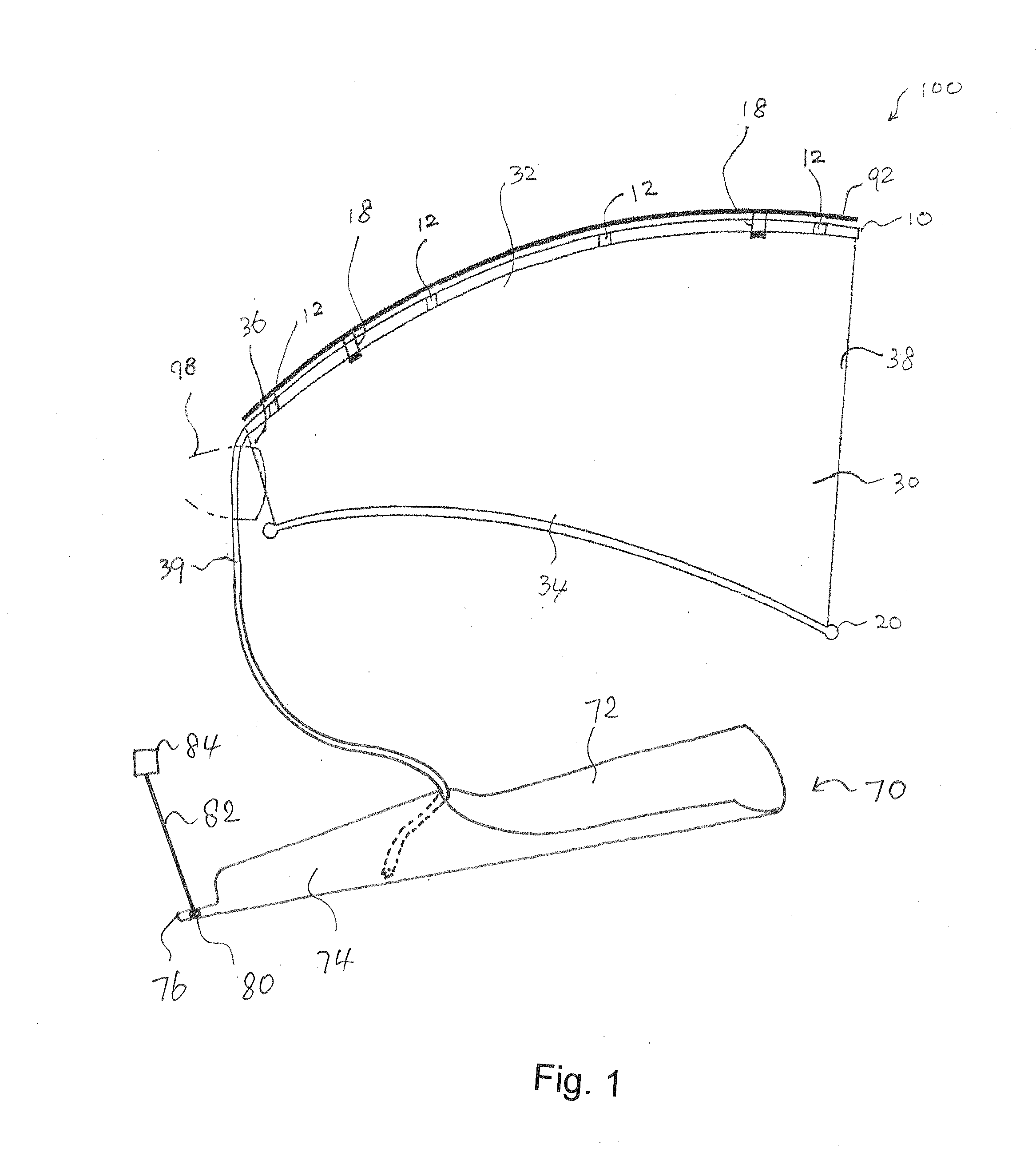 Umbrella device for automobile