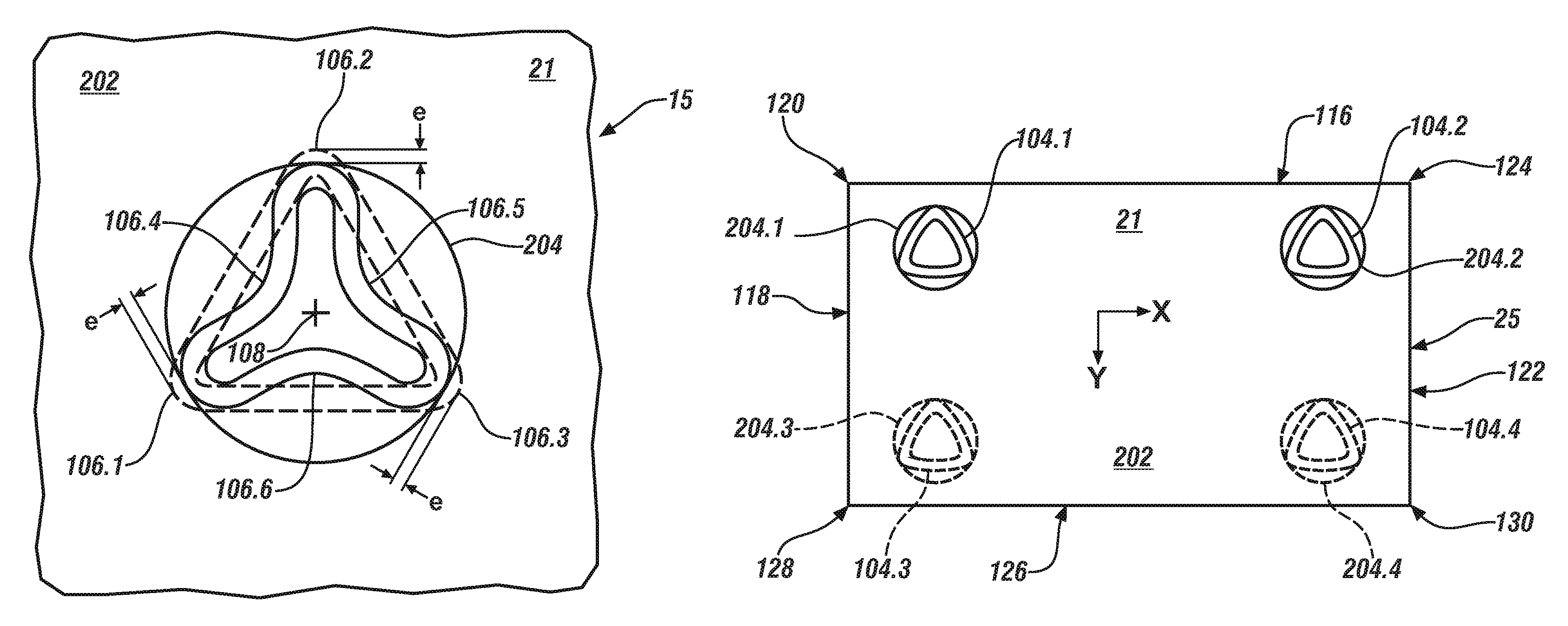 Lobular elastic tube alignment system for providing precise four-way alignment of components