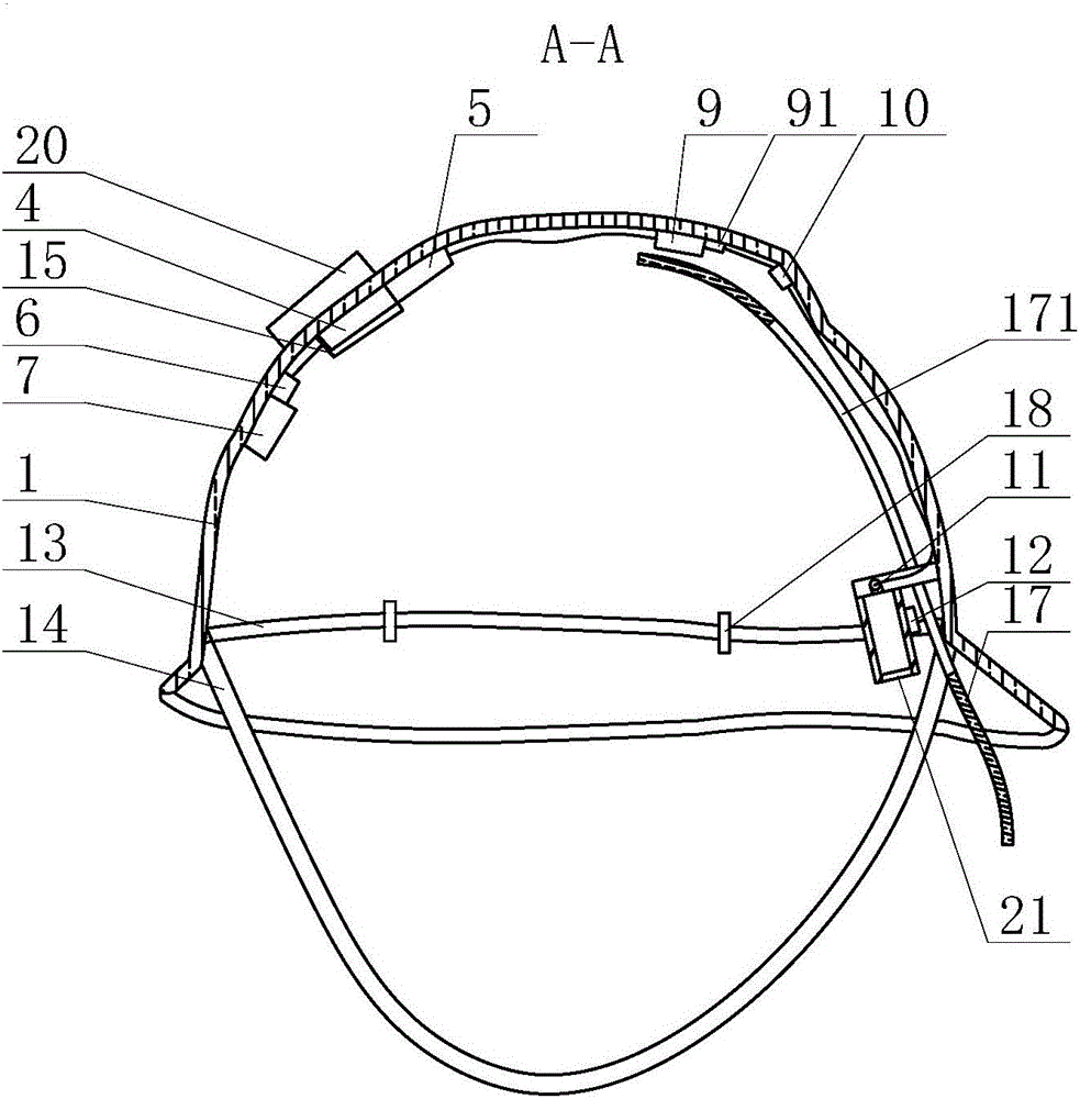 Safety helmet with safety protection function