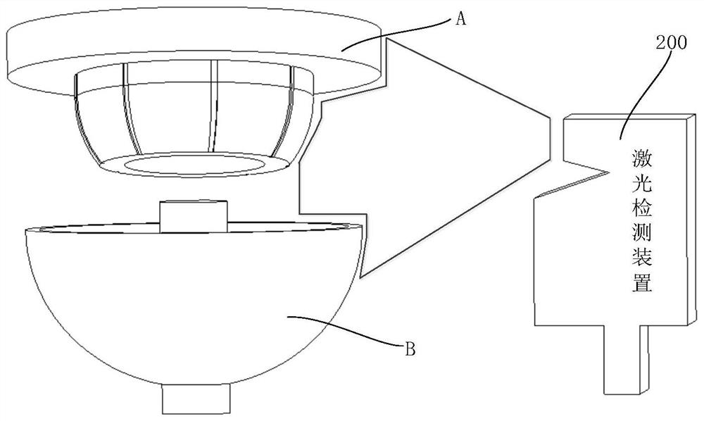 Vibrating gyroscope precision assembling and adjusting equipment based on photoelectric combination