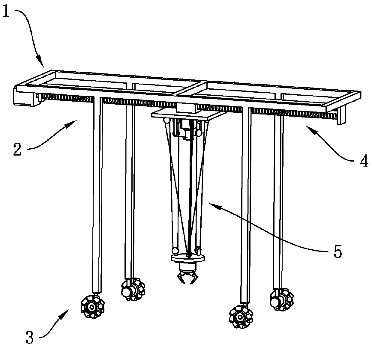 Omni-directional precise transfer crane