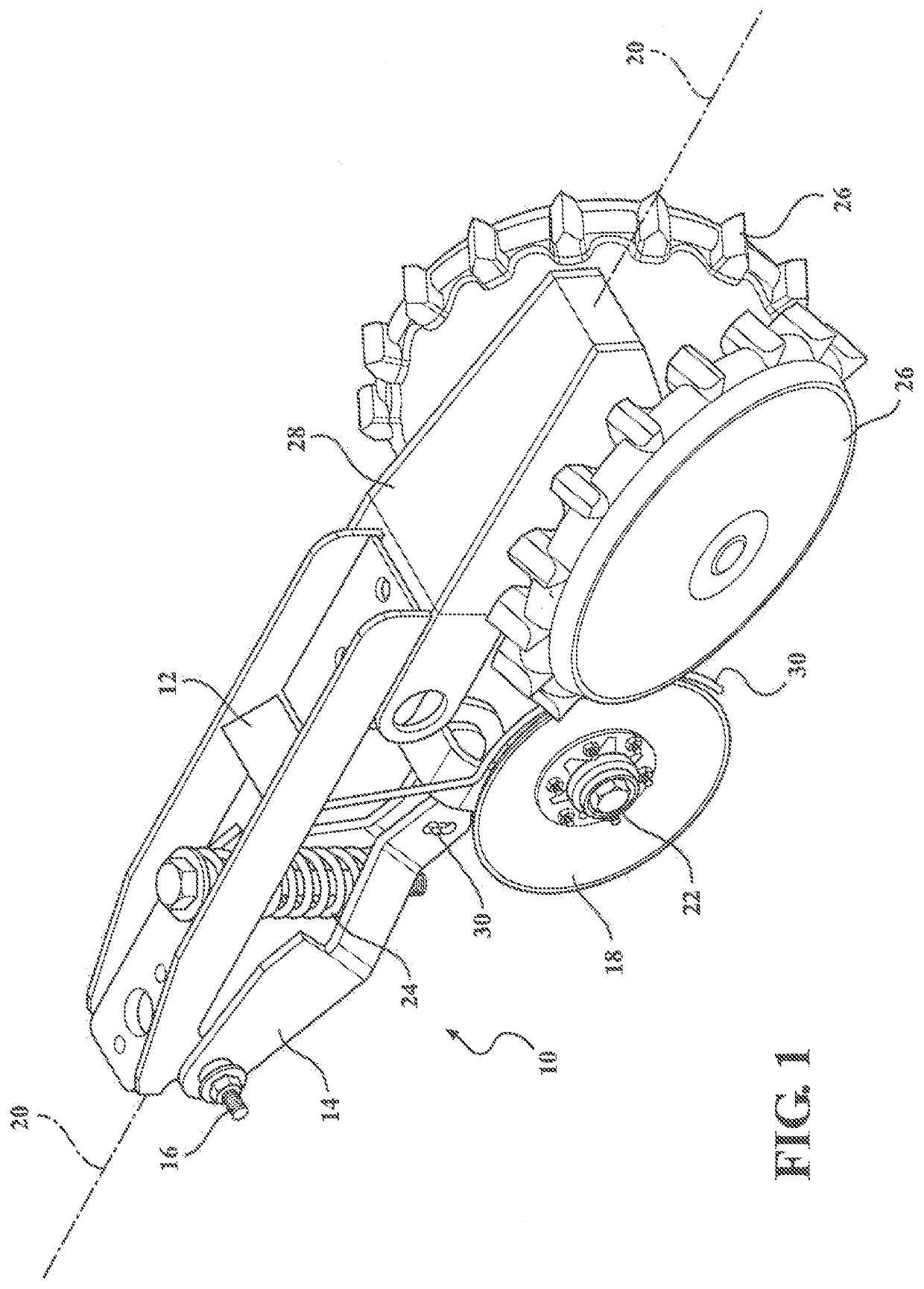 Adjustable fertilizer application implement