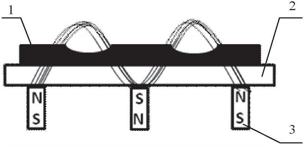 Target back plate for magnetron sputtering and magnetron sputtering device