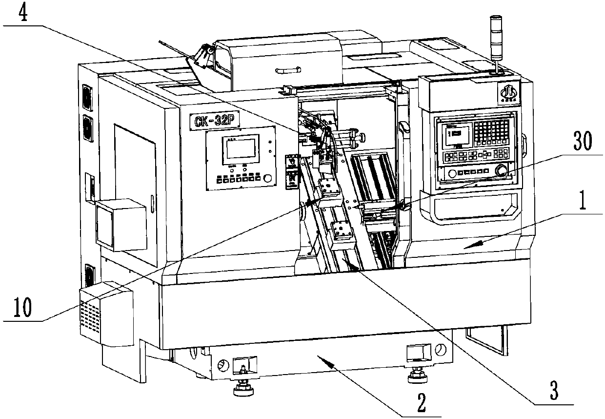 Digital controlled lathe special for engine valve sealing molded line machining and machining method of digital controlled lathe