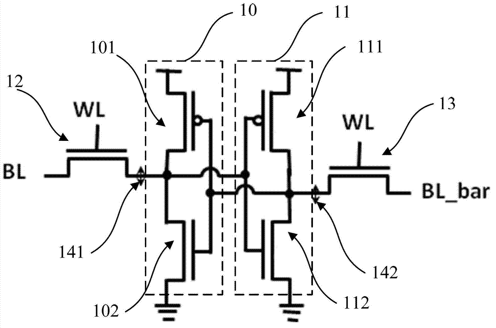 Six-transistor static random access memory unit and manufacturing method thereof