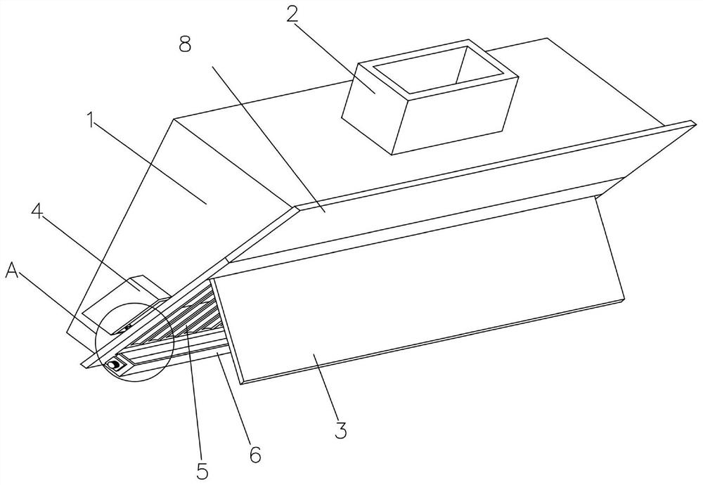 Range hood with panel convenient to disassemble