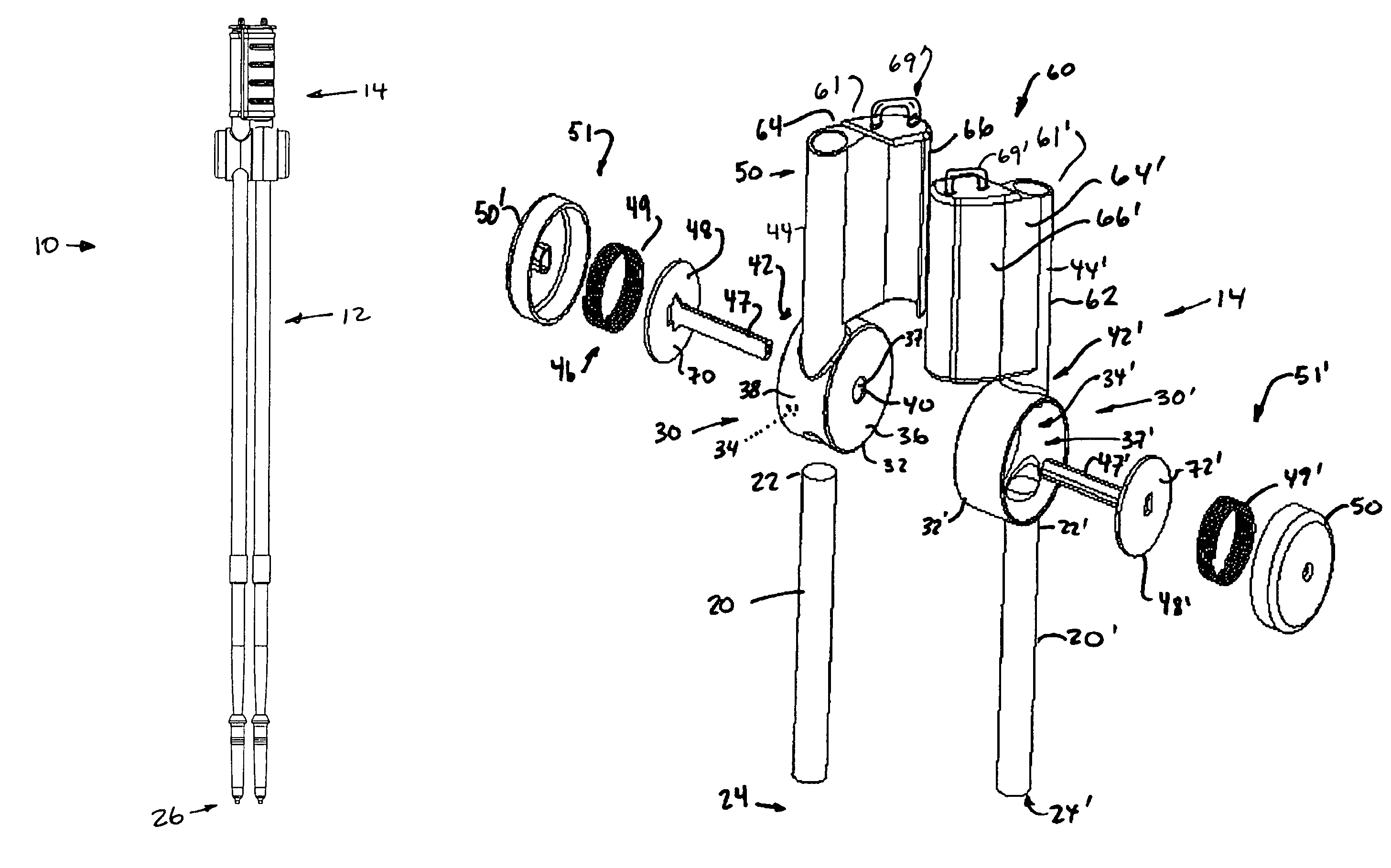 Shooting stick apparatus