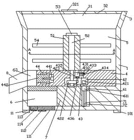 Machine for making fish meat into minced fish