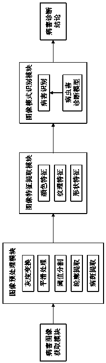 Method and system for identifying crop diseases and pests based on Android mobile phone platform