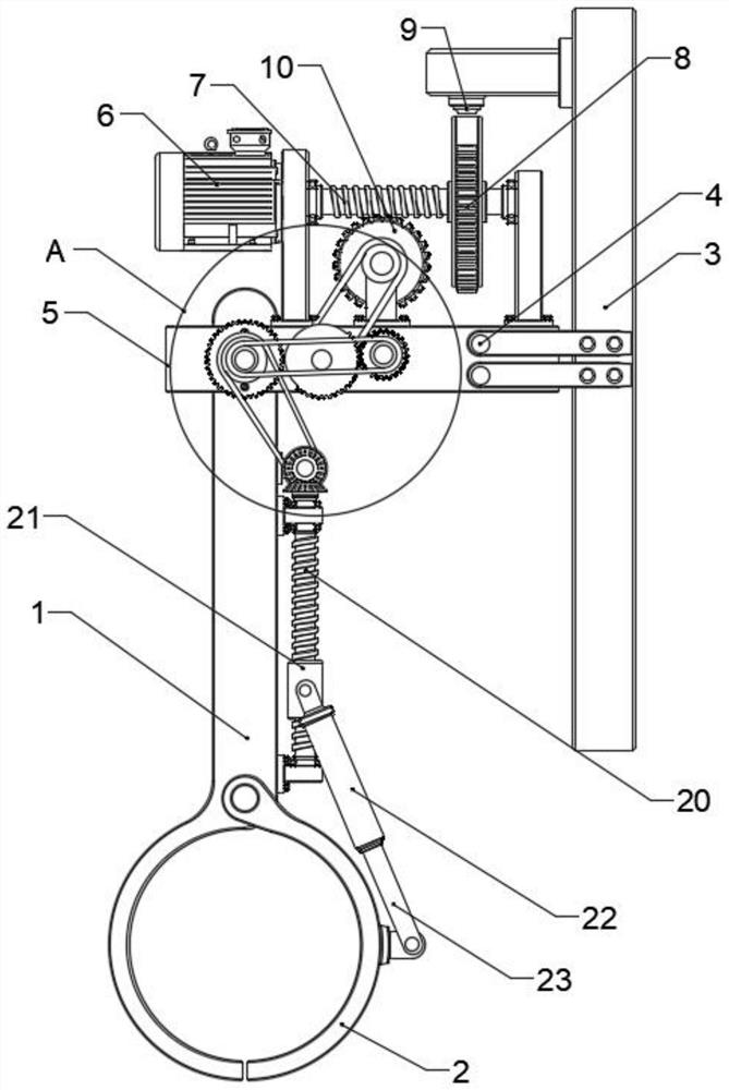 Intelligent mechanical arm capable of achieving automatic grabbing and direction changing and robot