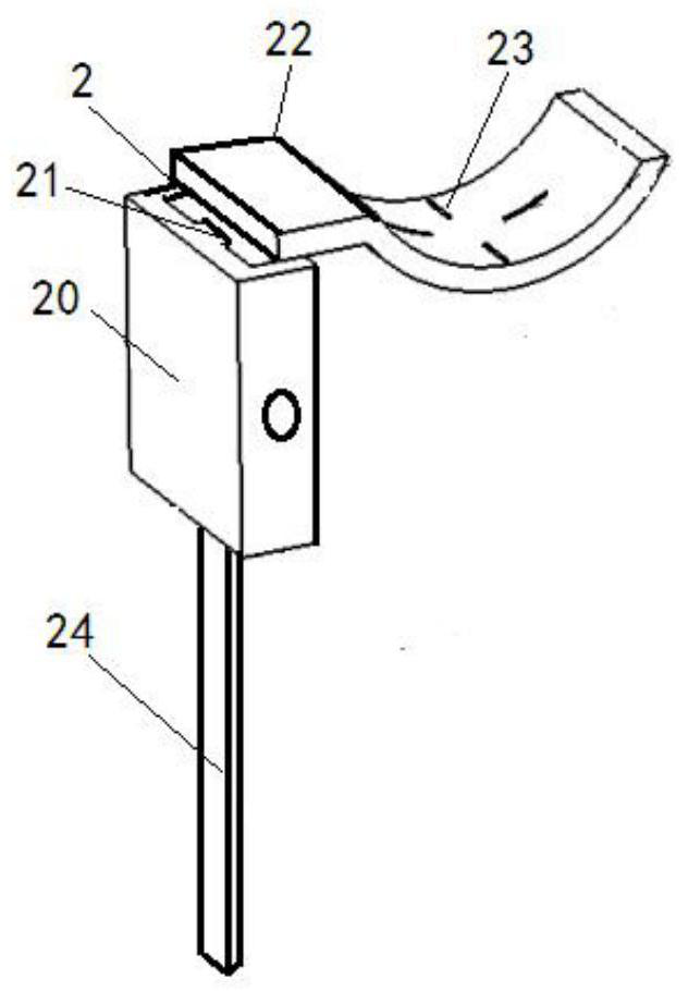 A fixture for positioning and pasting strain gauges on round rod members