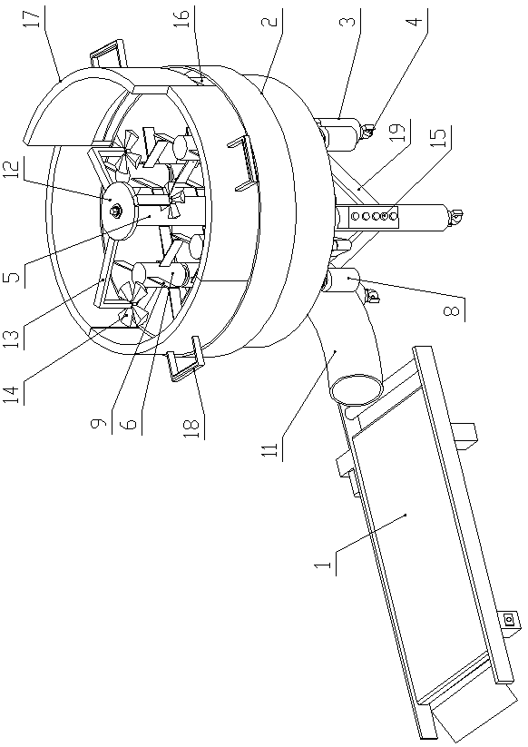 Laboratory multifunctional similar simulation material stirring and conveying integrated testing device