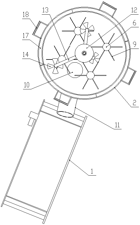 Laboratory multifunctional similar simulation material stirring and conveying integrated testing device