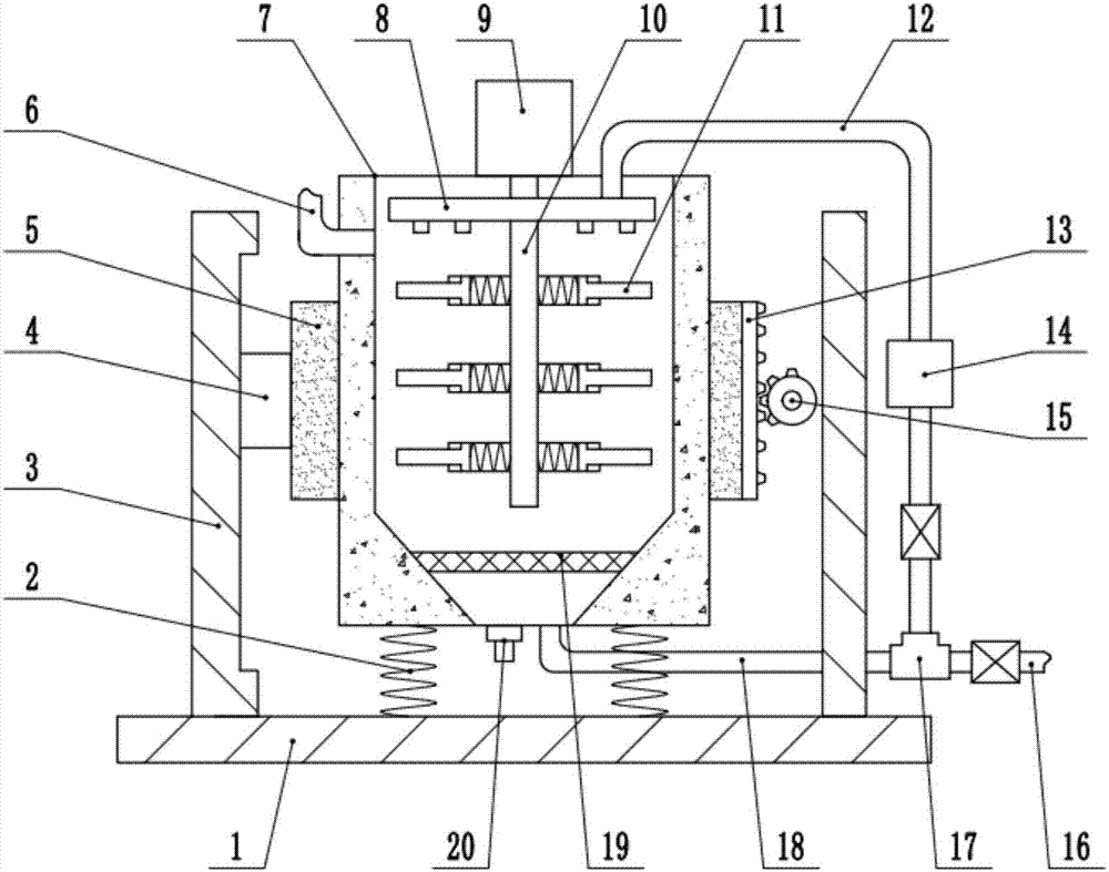 High efficiency printing ink mixing device used for printing production lines