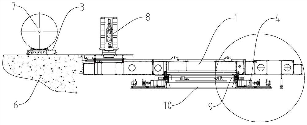 Vertical cabling automatic disc feeding system