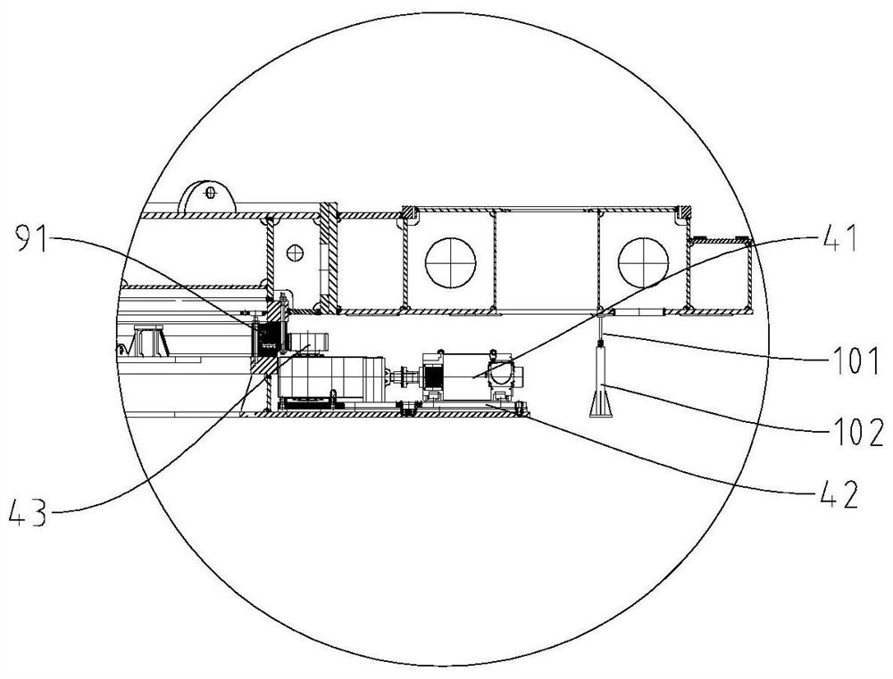 Vertical cabling automatic disc feeding system