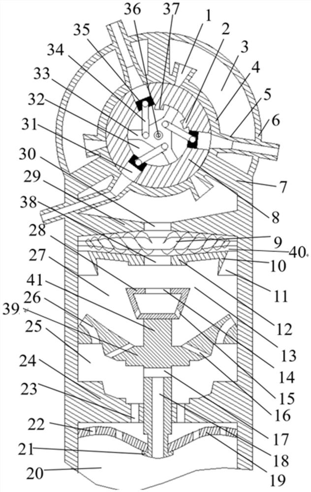 A self-priming starting device applied to a centrifugal pump