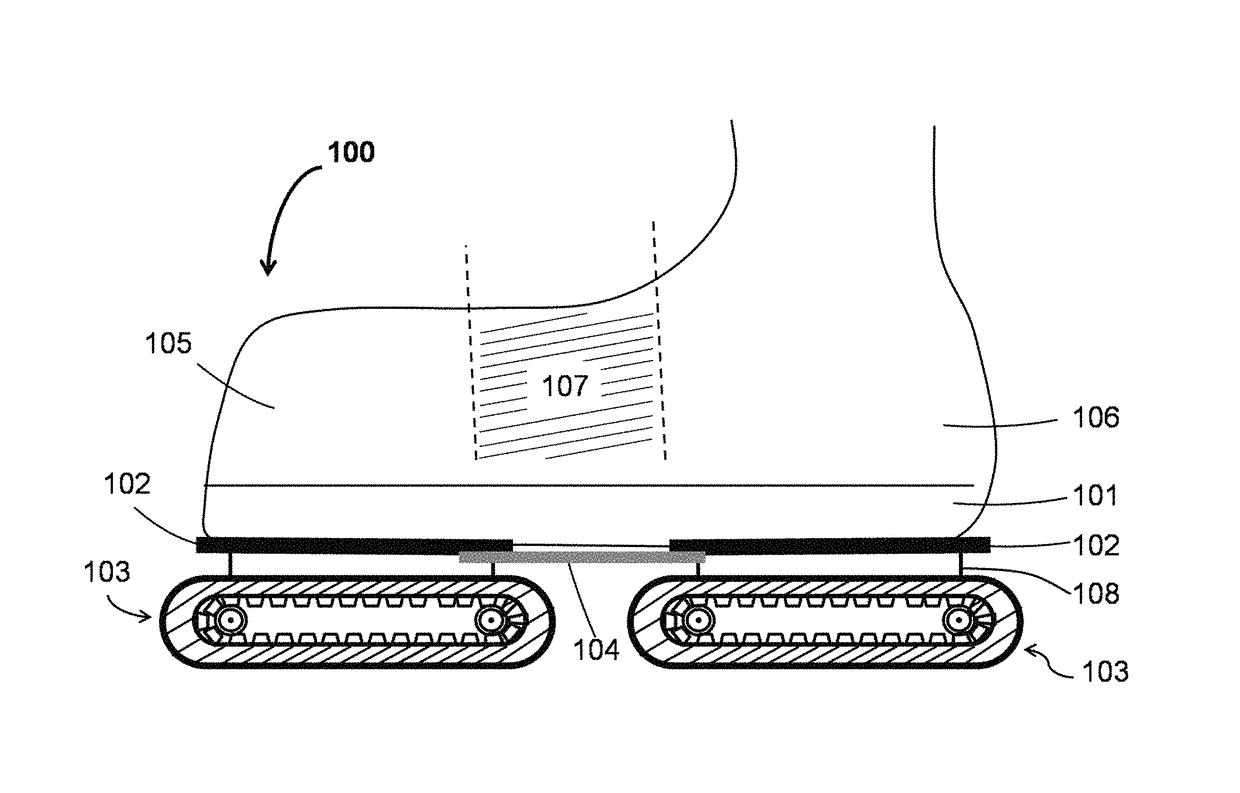 Motorized walking shoes