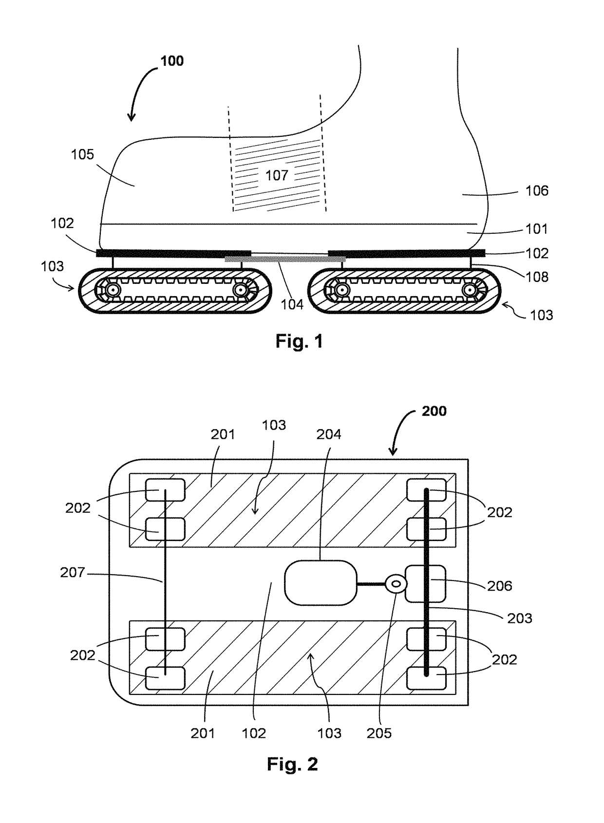 Motorized walking shoes