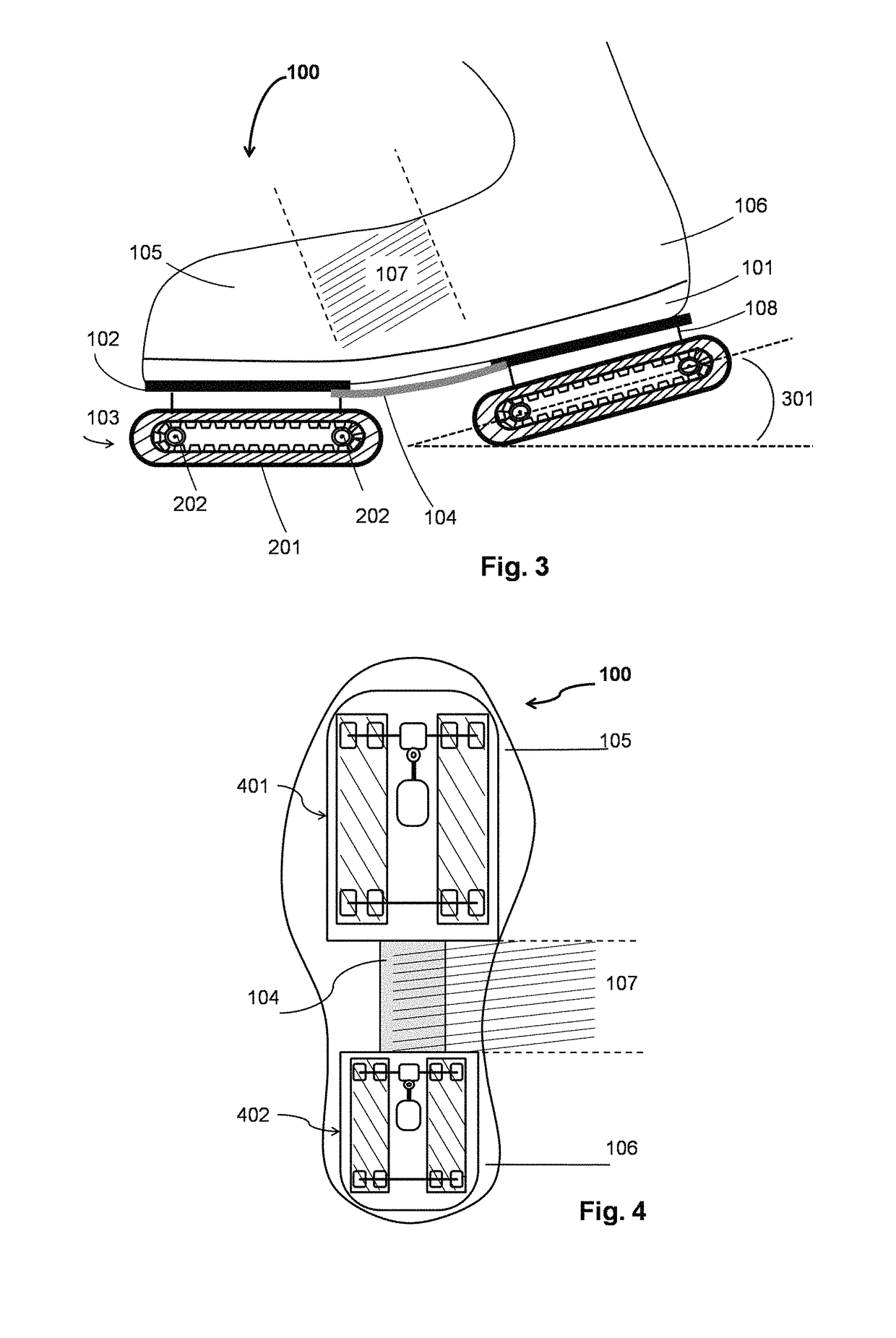 Motorized walking shoes