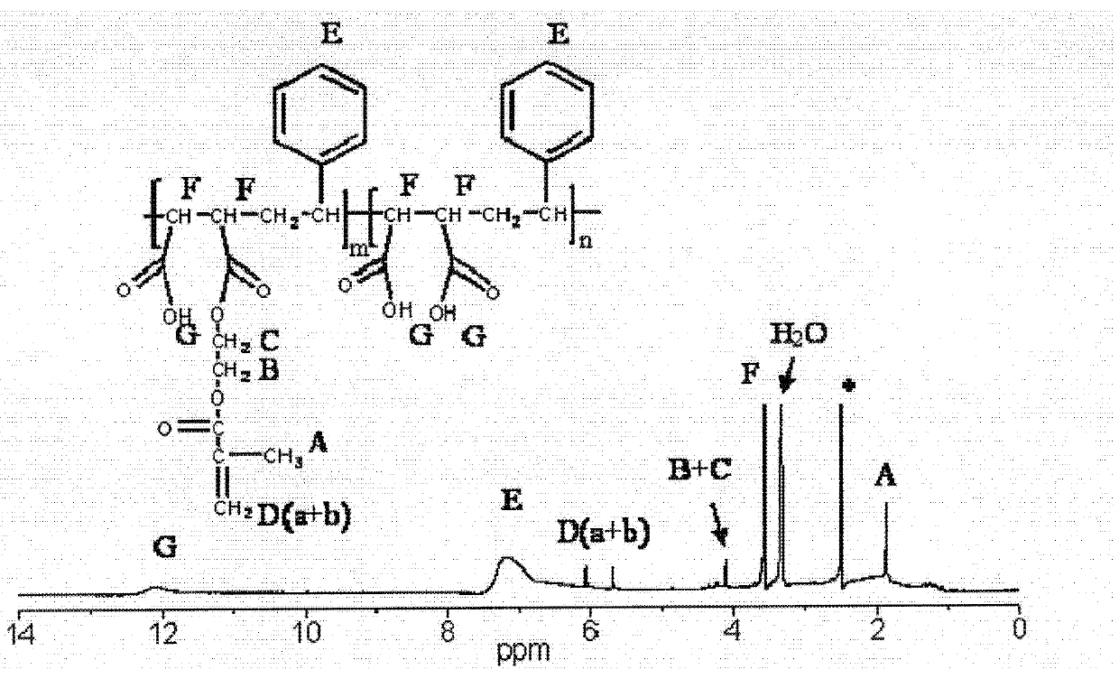 Method for preparing water-soluble cross-linked polymer grafted carbon nano tube