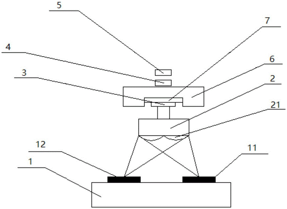 Absolute grating scale and measuring method based on CMOS image sensor