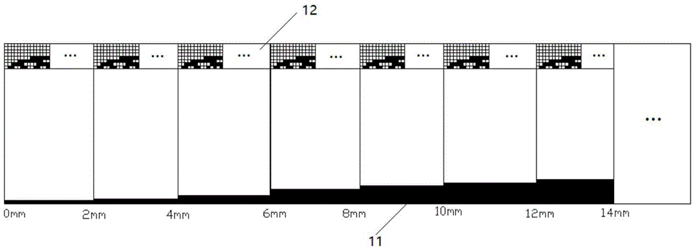 Absolute grating scale and measuring method based on CMOS image sensor