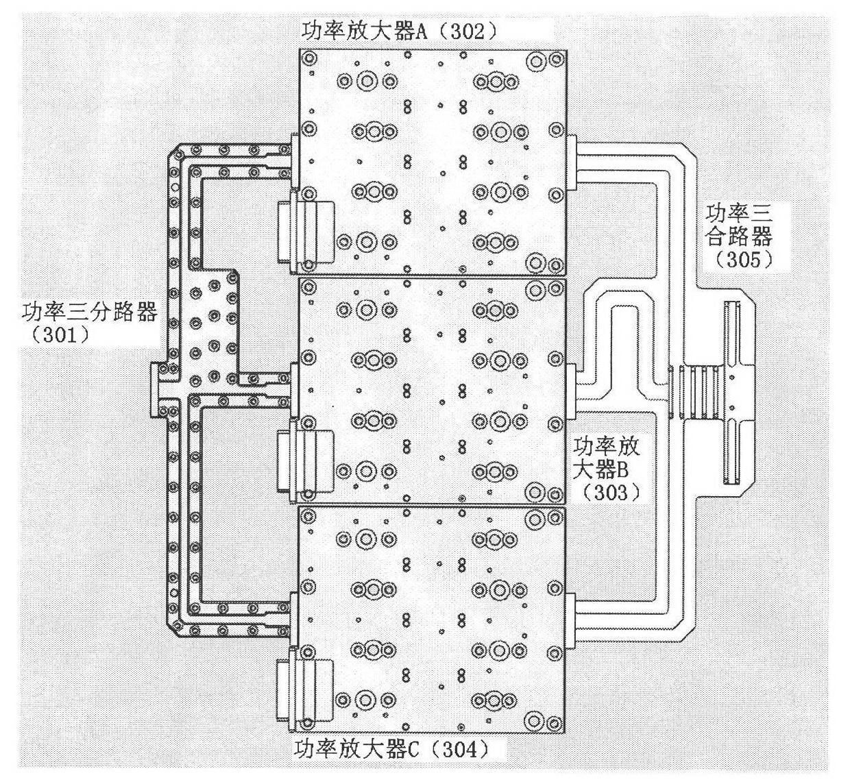 Ka frequency-band solid-state power amplifier