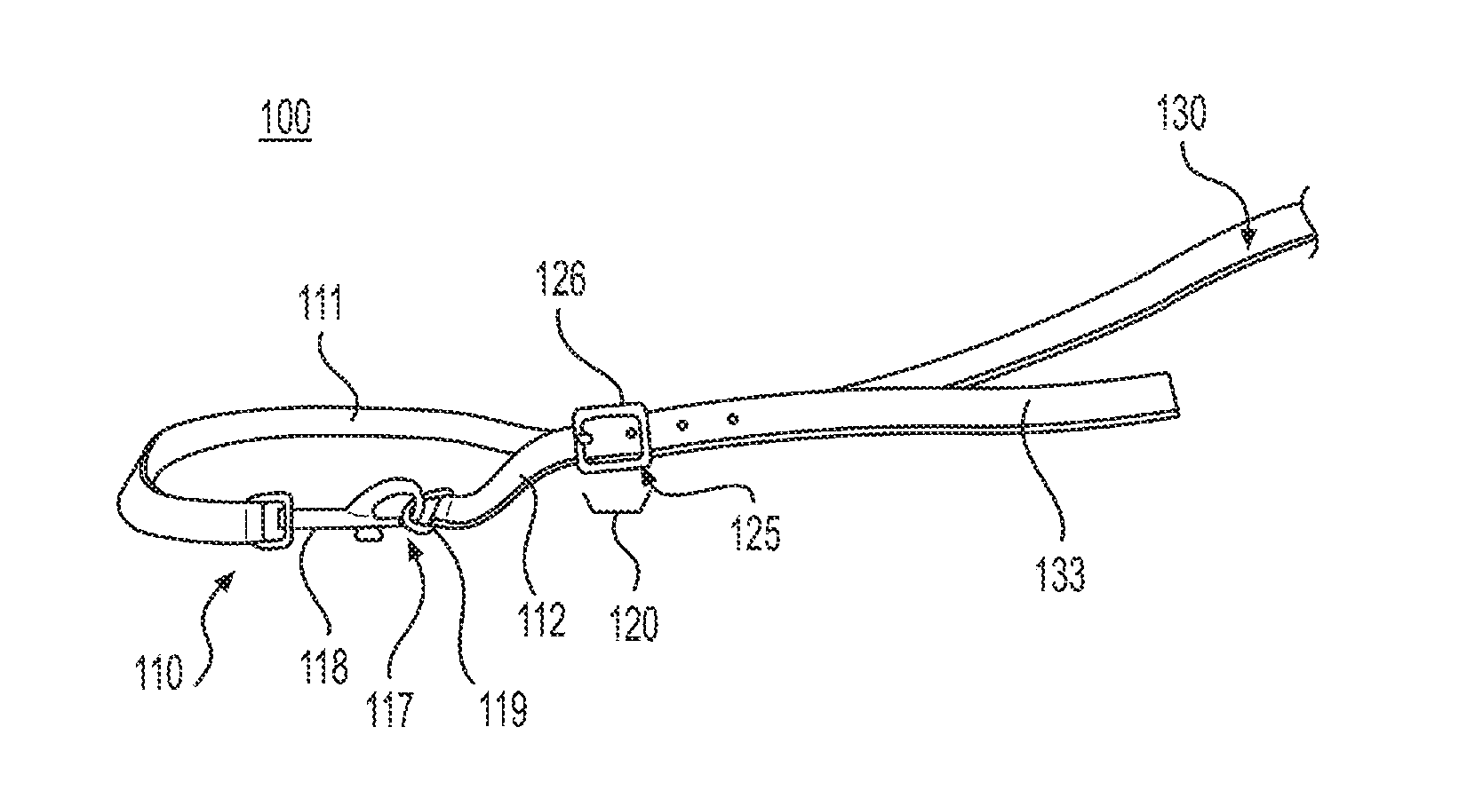 Leash Having Length-Adjustable Loop-Shaped Handle Portion and Method of Using Same