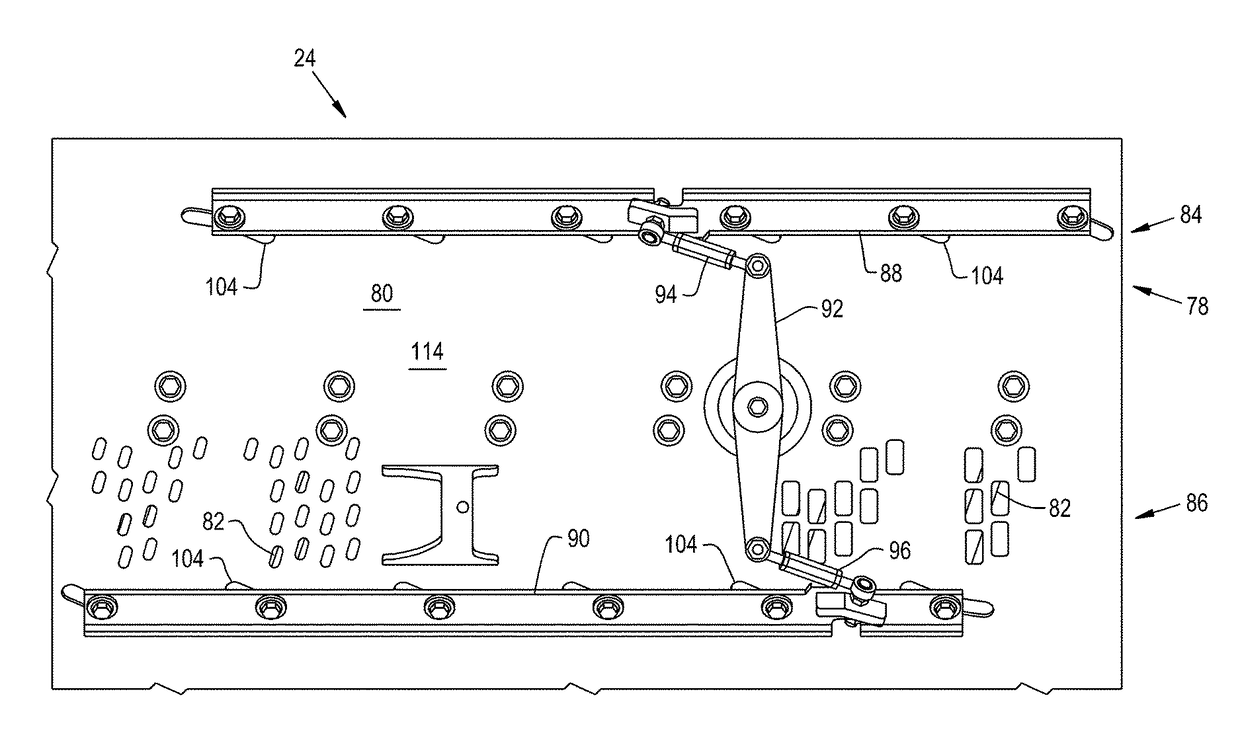 Adjustable vanes for use in a cylindrical rotor cage of an agricultural harvester