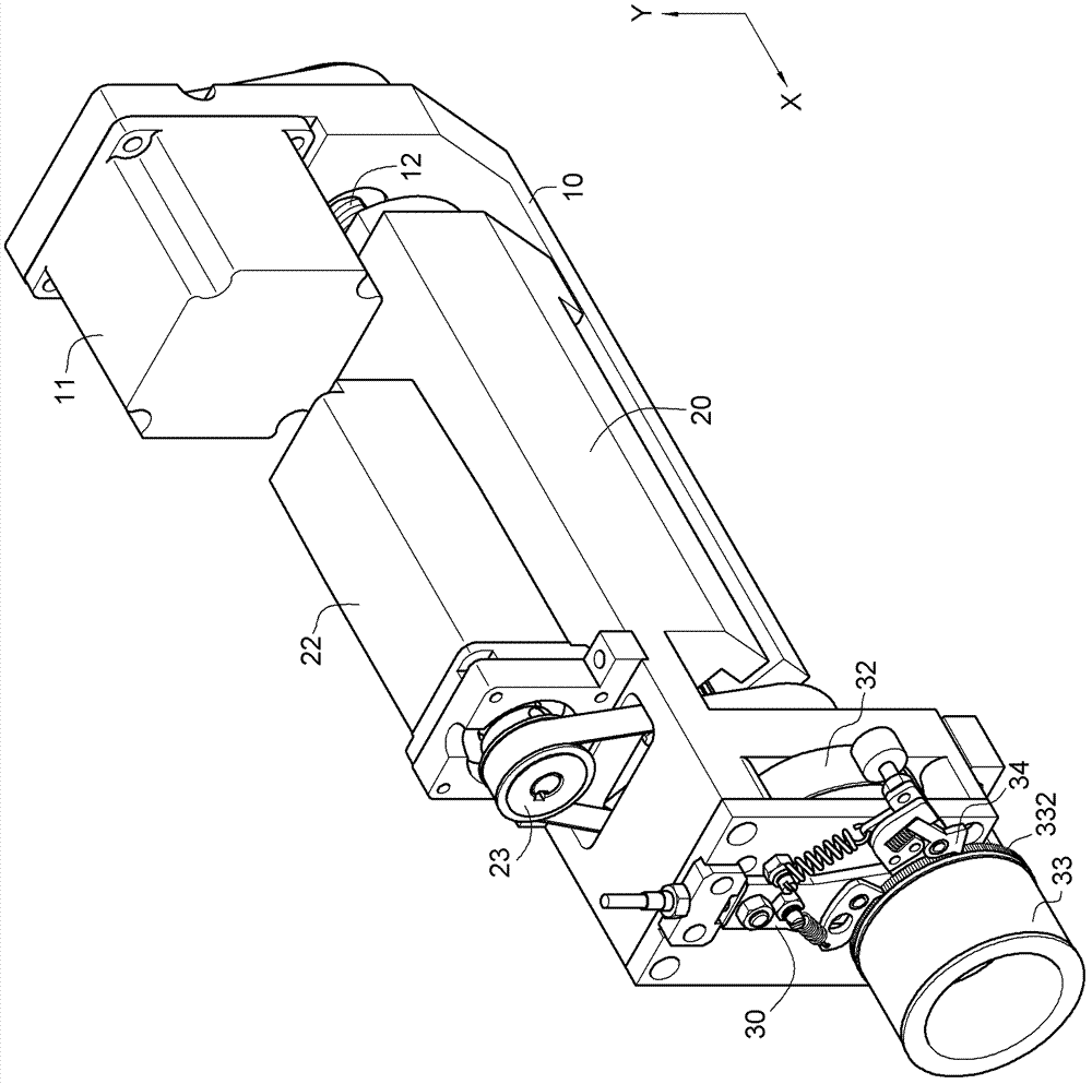 Drill lip automatically sticking and adhering device