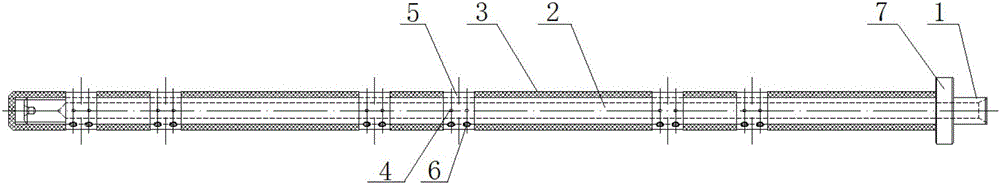 Electrode bar for removing burrs through electrolyzing