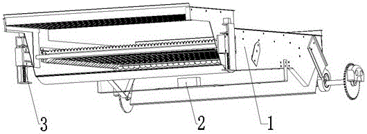 Combine harvester cleaning sieve inclination angle automatically regulating device