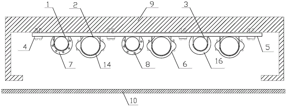 Modular installation method of combined riser