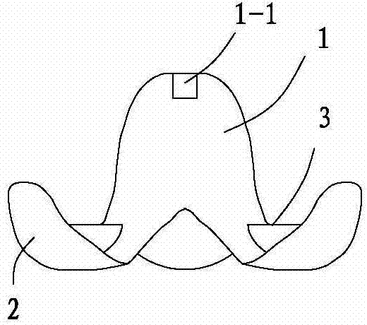 Loose filler structure body for package and connecting bar thereof