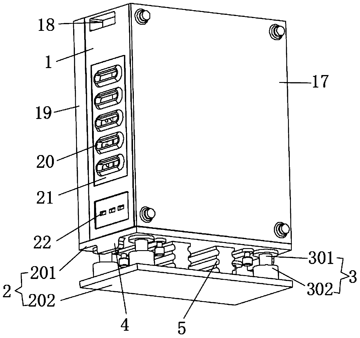 Partitioned cooling type computer mainframe box