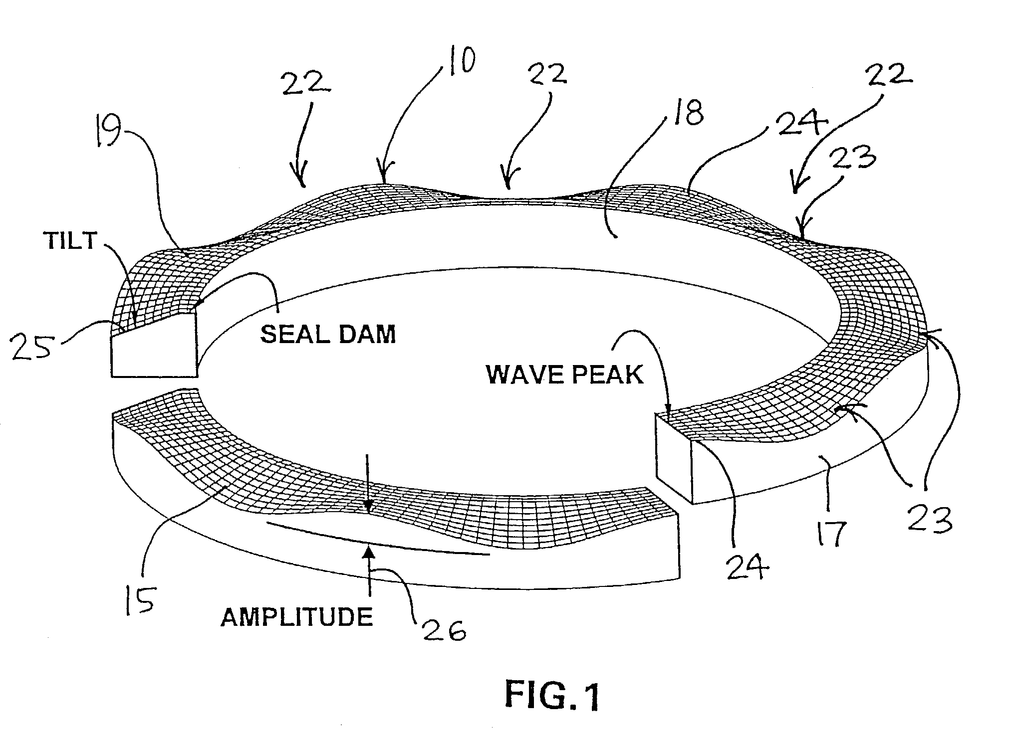 Seal ring and method of forming micro-topography ring surfaces with a laser