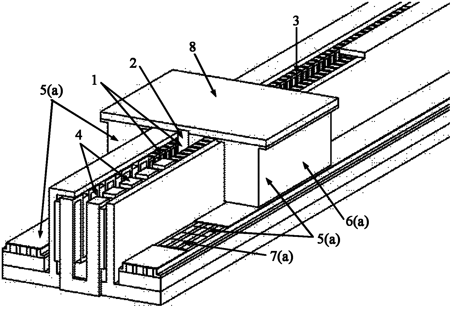 High-temperature superconductive magnetic suspension linear propulsion system with composite ontrack magnetizing function